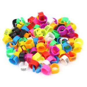 100Pcs Birds Feet Ring Plastic Clip Rings for Birds Pigeon Quail Foot Ring Farm Animal Carrier Pigeon Accessories Bird Supplies