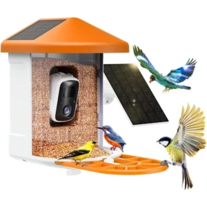 Bird Feeder with Camera with AI Identify Bird Species Solar Panel, Smart Bird House with Cam,Bird Lover Watching Birds,Live View
