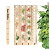 Wooden Plant Ruler with Seed Dibber Seed Spacing Ruler with Plant Dibber Gardening Tools
